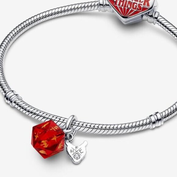 Pandora Stranger Things Hellfire Club Dice Dangle Charm - Picture 3 of 6